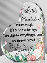 Little Reminder Heart Acrylic Plaque